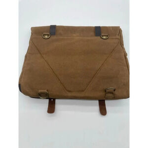 Canvass Motorcycle/Messenger Bag w leather straps and detachable shoulder strap